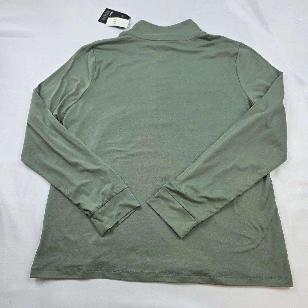 Gap GapFit Pullover Mens XL Green 1/4 Zip Long Sleeve Athletic Training Top